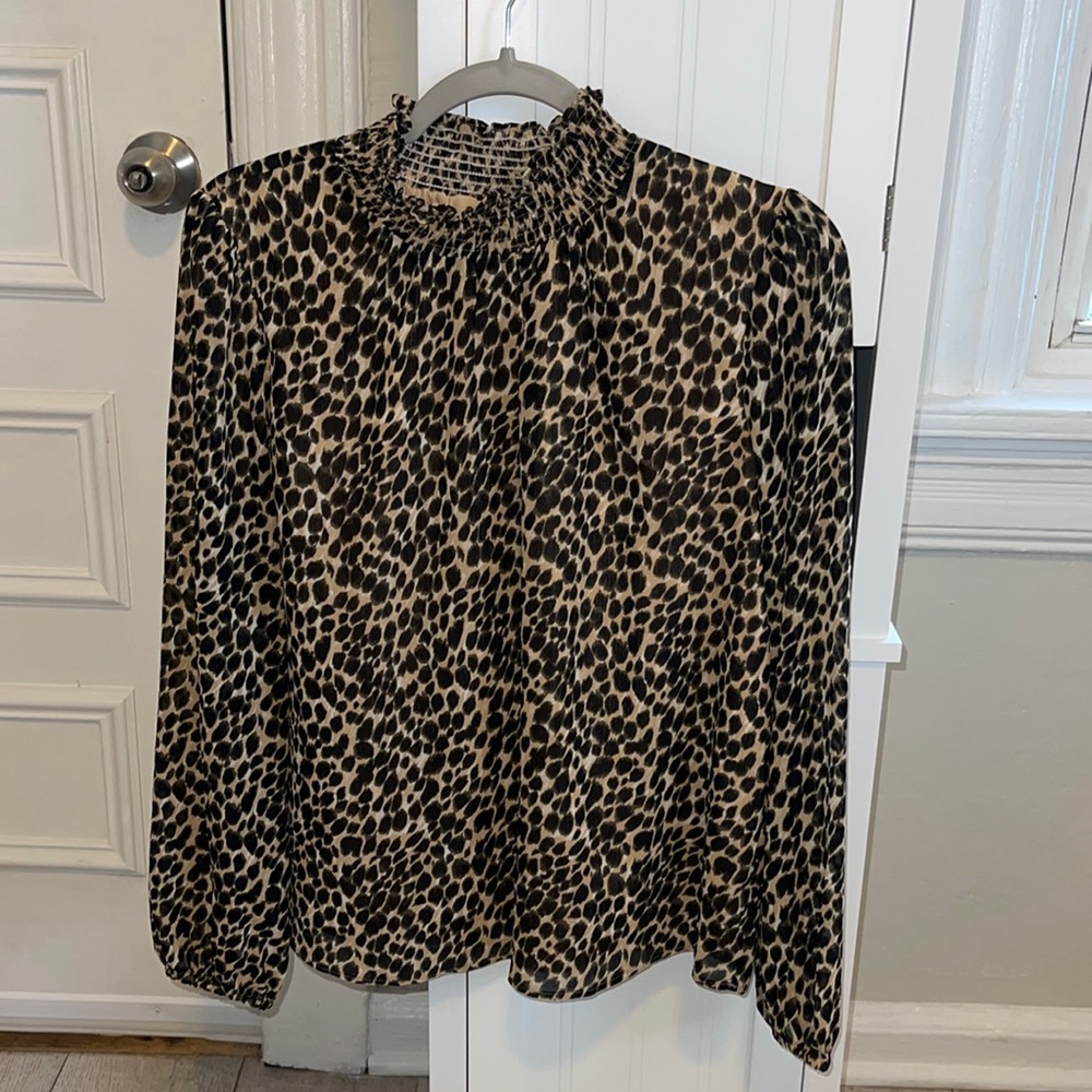 J.Crew Cheetah Print Blouse